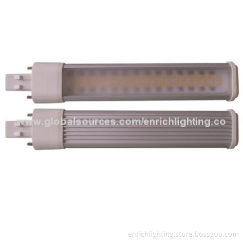 G23/GX23 LED PL Bulb with 8W Power, 165mm Length, 84 Pieces of 3014 SMD LEDs, 110/220V AC Input